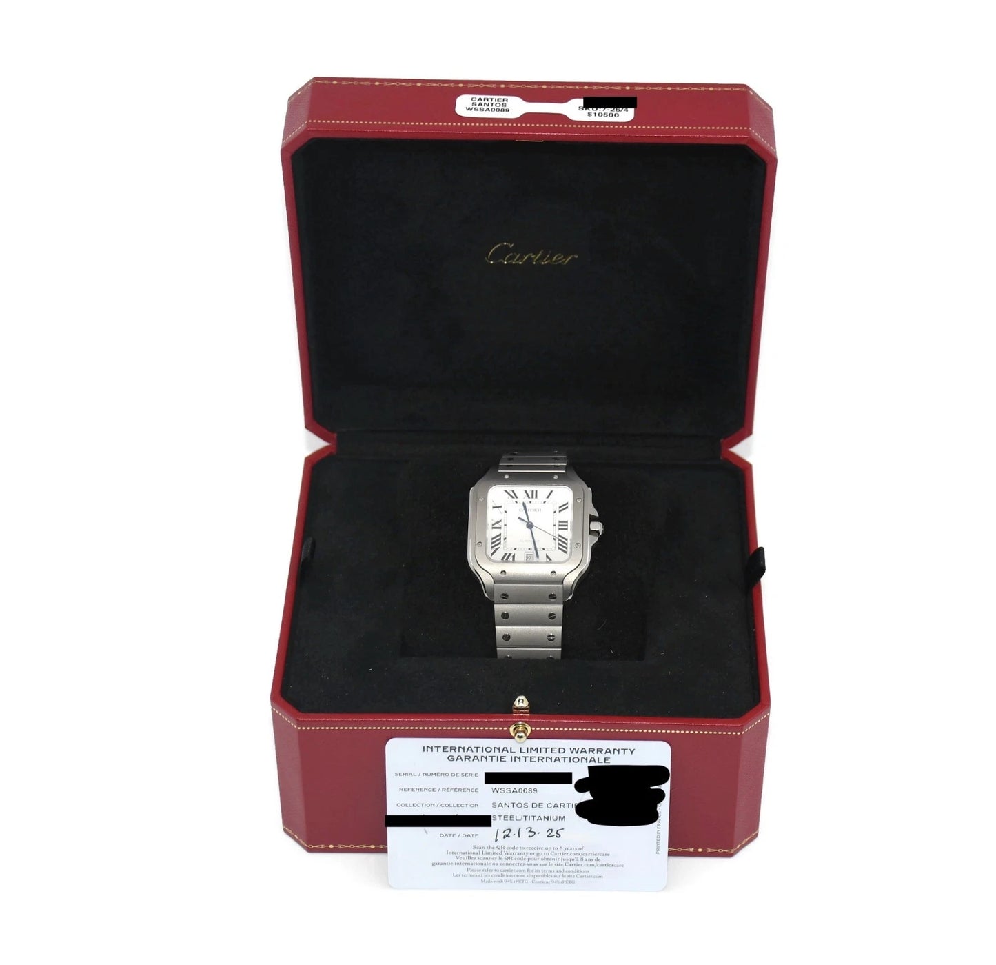Cartier Santos Large Titanium Watch WSSA0089