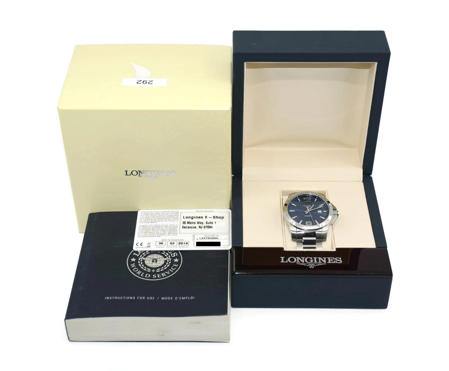 Longines Conquest Stainless Steel Watch L37784966