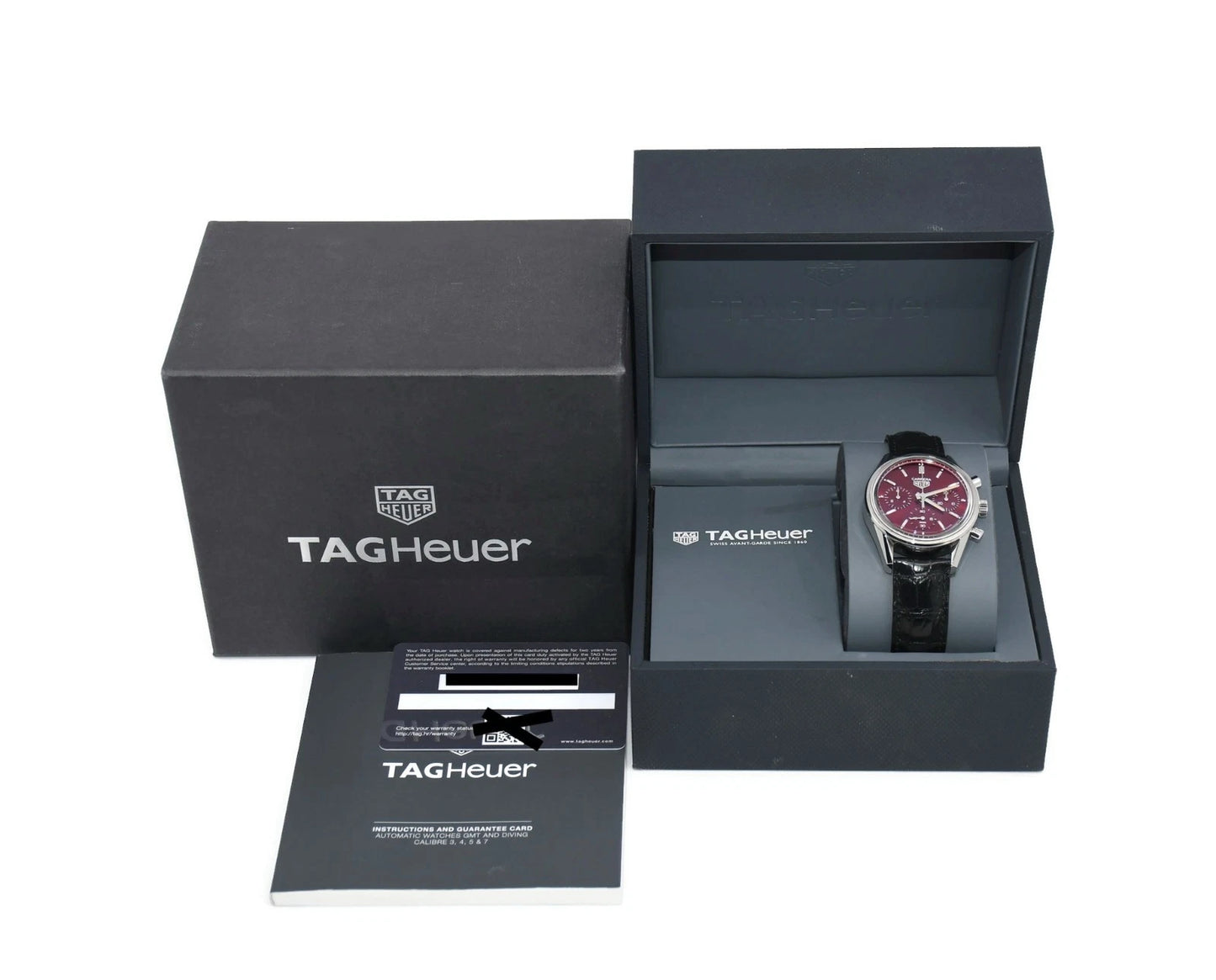 Tag Heuer Carrera Chronograph Stainless Steel Watch CBK221G