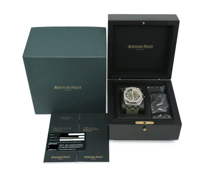 Audemars Piguet Royal Oak Diver Khaki Stainless Steel Watch 15720ST