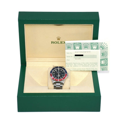 Rolex GMT-Master II Pepsi Stainless Steel Watch 16710