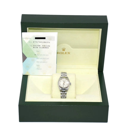 Rolex Datejust Diamond Stainless Steel Watch 79174
