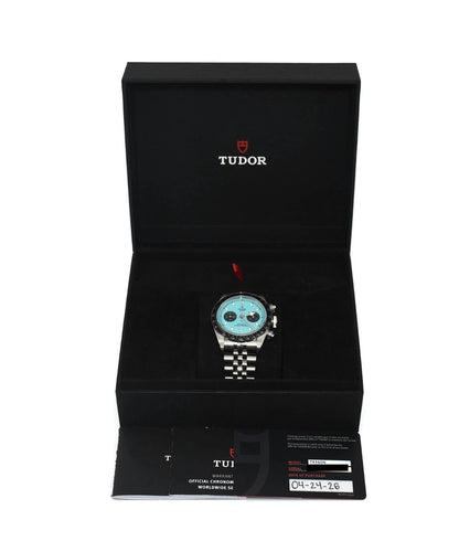 Tudor Black Bay Flamingo Stainless Steel Watch 79360N