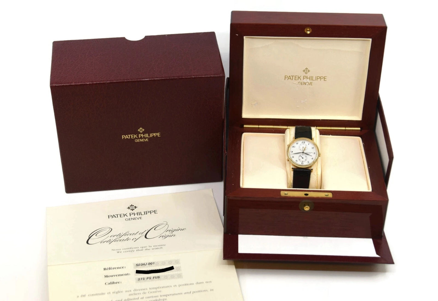 Patek Philippe Travel Time 18K Yellow Gold Watch 5034J