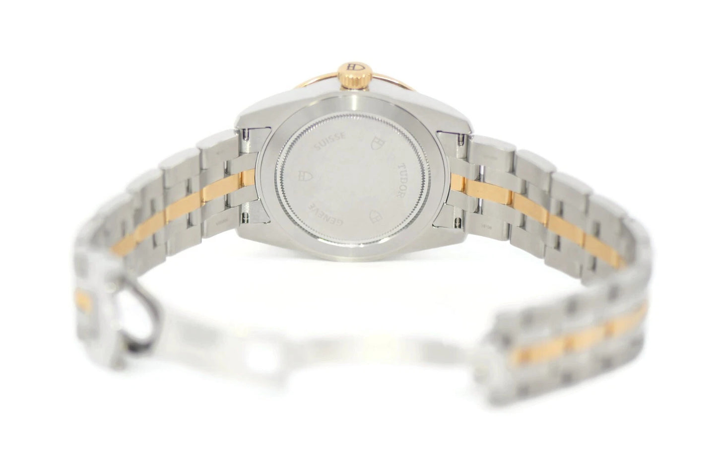 Tudor Glamour Day/Date Diamond 18K/Stainless Steel Watch 56003