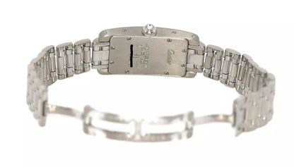 Cartier Tank Americaine Diamond 18K White Gold Watch 1713