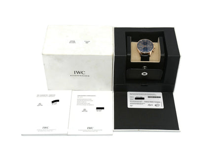 IWC Portuguese Chronograph 18K Rose Gold Watch IW371482