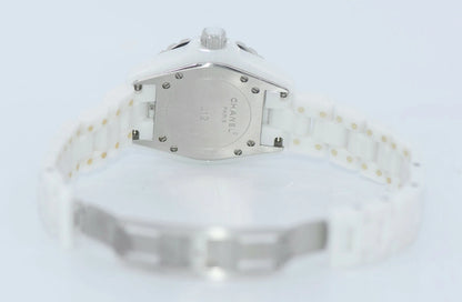 Chanel J12 Diamond White Ceramic Watch H1628
