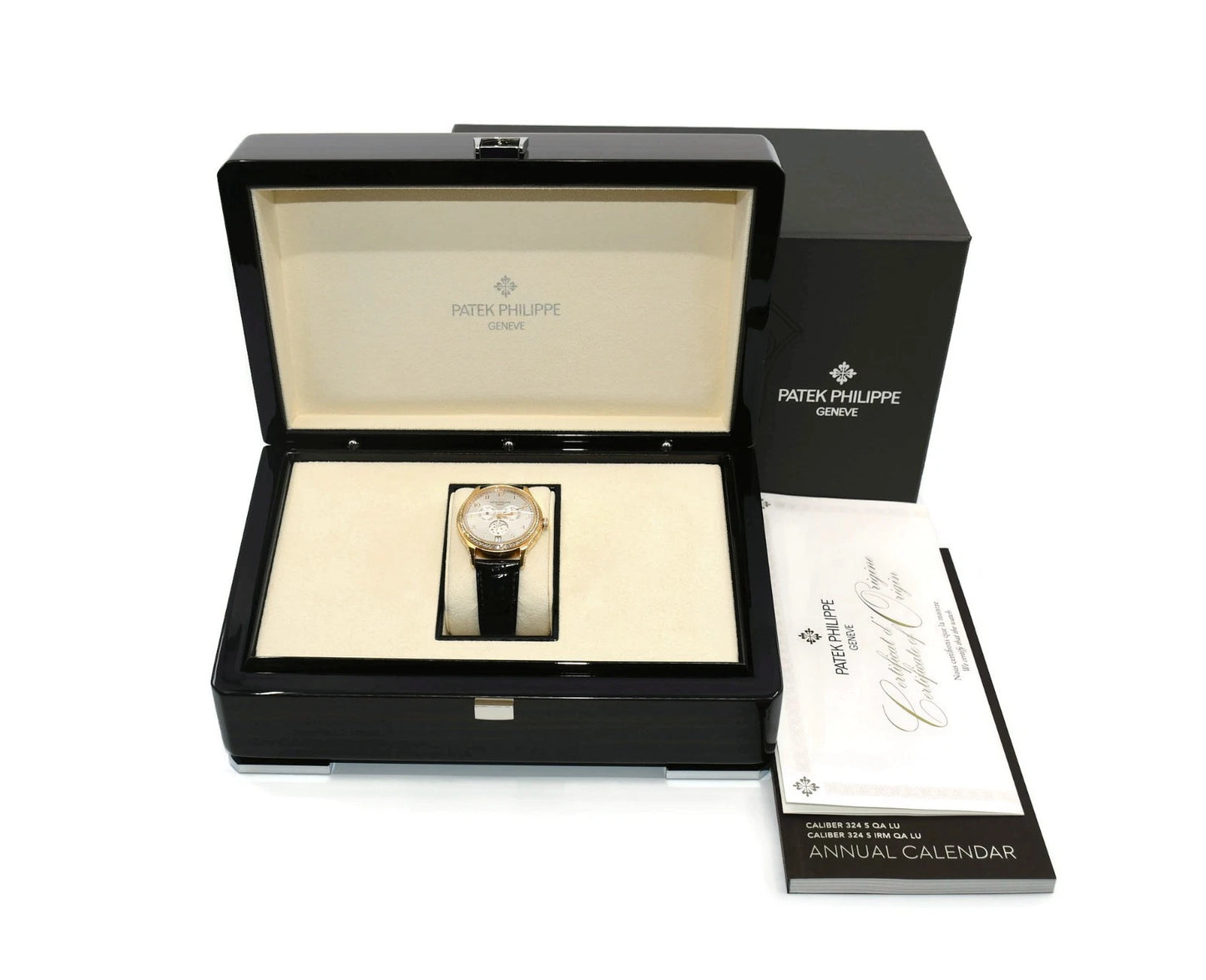Patek Philippe Annual Calendar Diamond 18K Rose Gold Watch 4947R