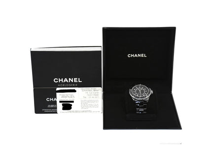 Chanel J12 Diamond Black Ceramic Watch H5702
