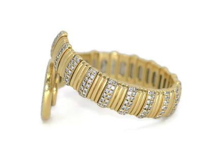 Chopard Happy Diamonds Snake 18K Yellow Gold Watch 4113