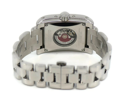 Oris Rectangular Moon Phase Stainless Steel Watch 7528