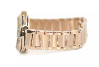 Omega Ladymatic Diamond 18K Rose Gold Watch 425.65.34.20.51.001
