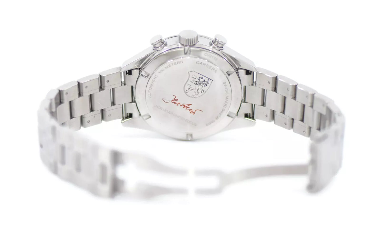 Tag Heuer Carrera Cal 17 Chronograph Stainless Steel Watch CV2119