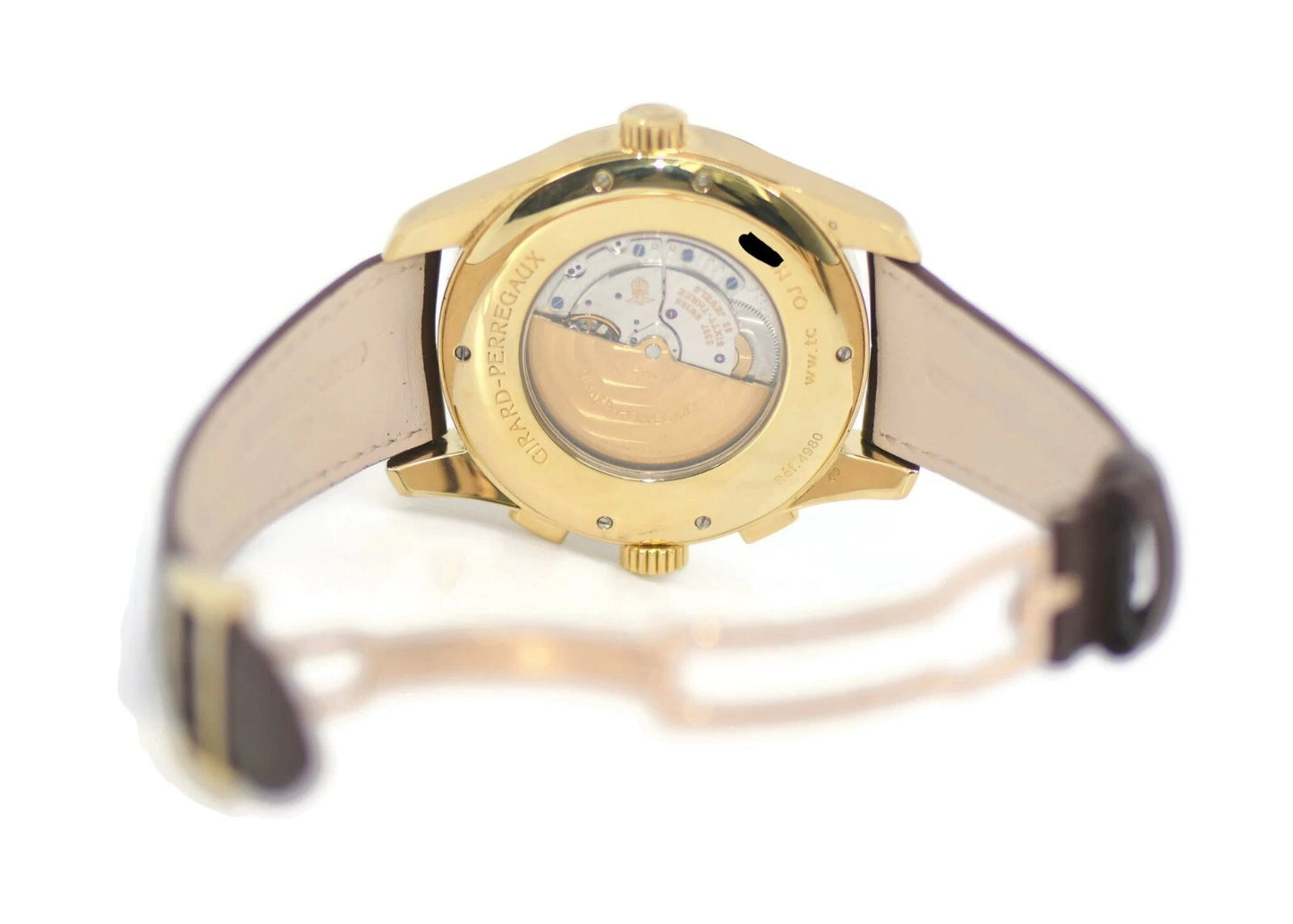 Girard Perregaux World Time WW.TC 18K Yellow Gold Watch 4980