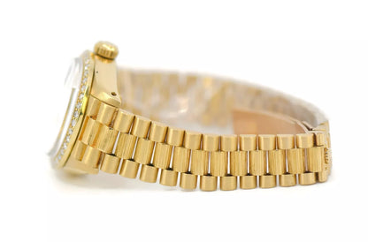 Rolex Datejust Bark Diamond 18K Yellow Gold Watch 6927