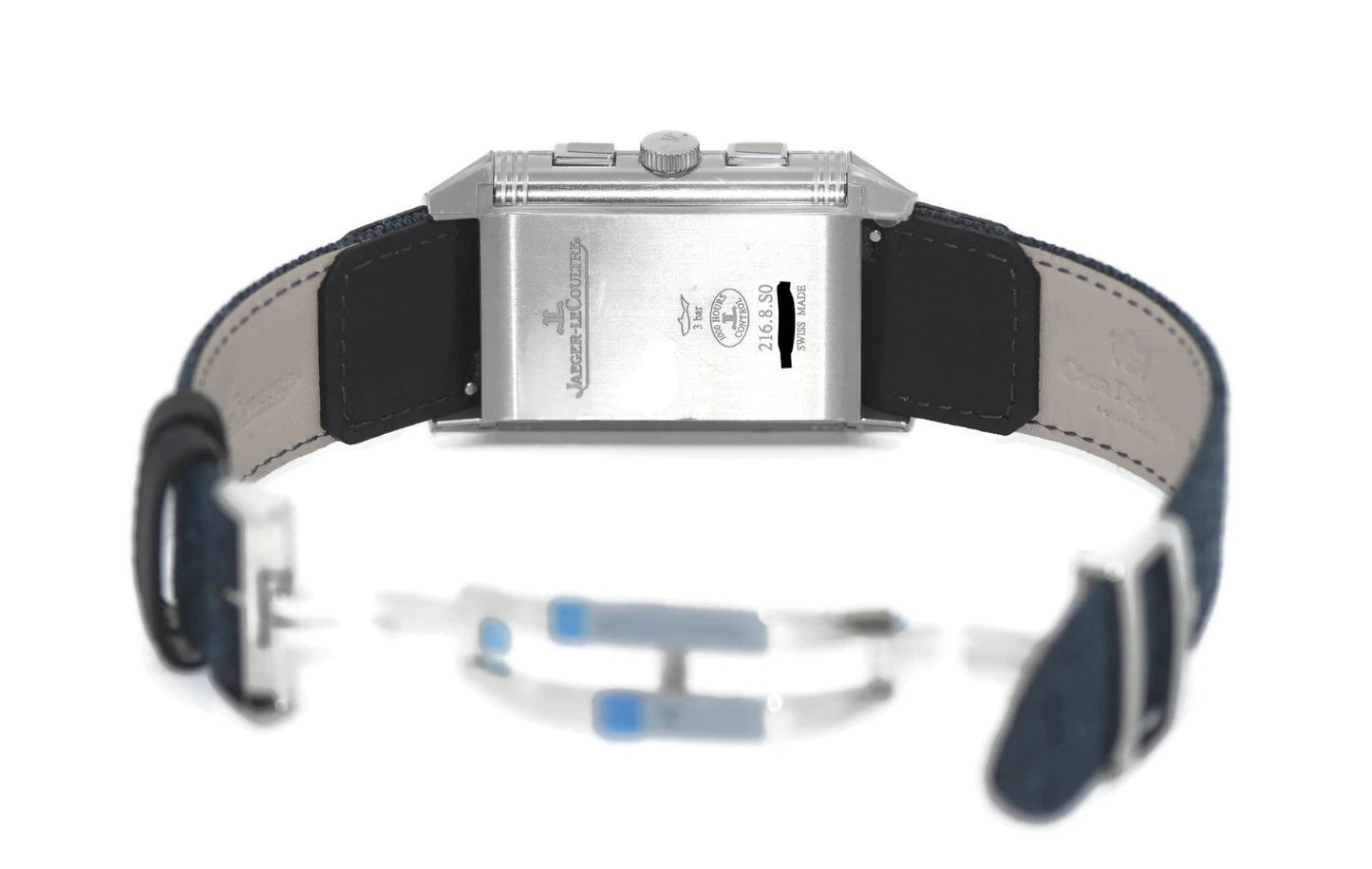 Jaeger LeCoultre Reverso Tribute Chronograph Stainless Steel Watch Q389848J