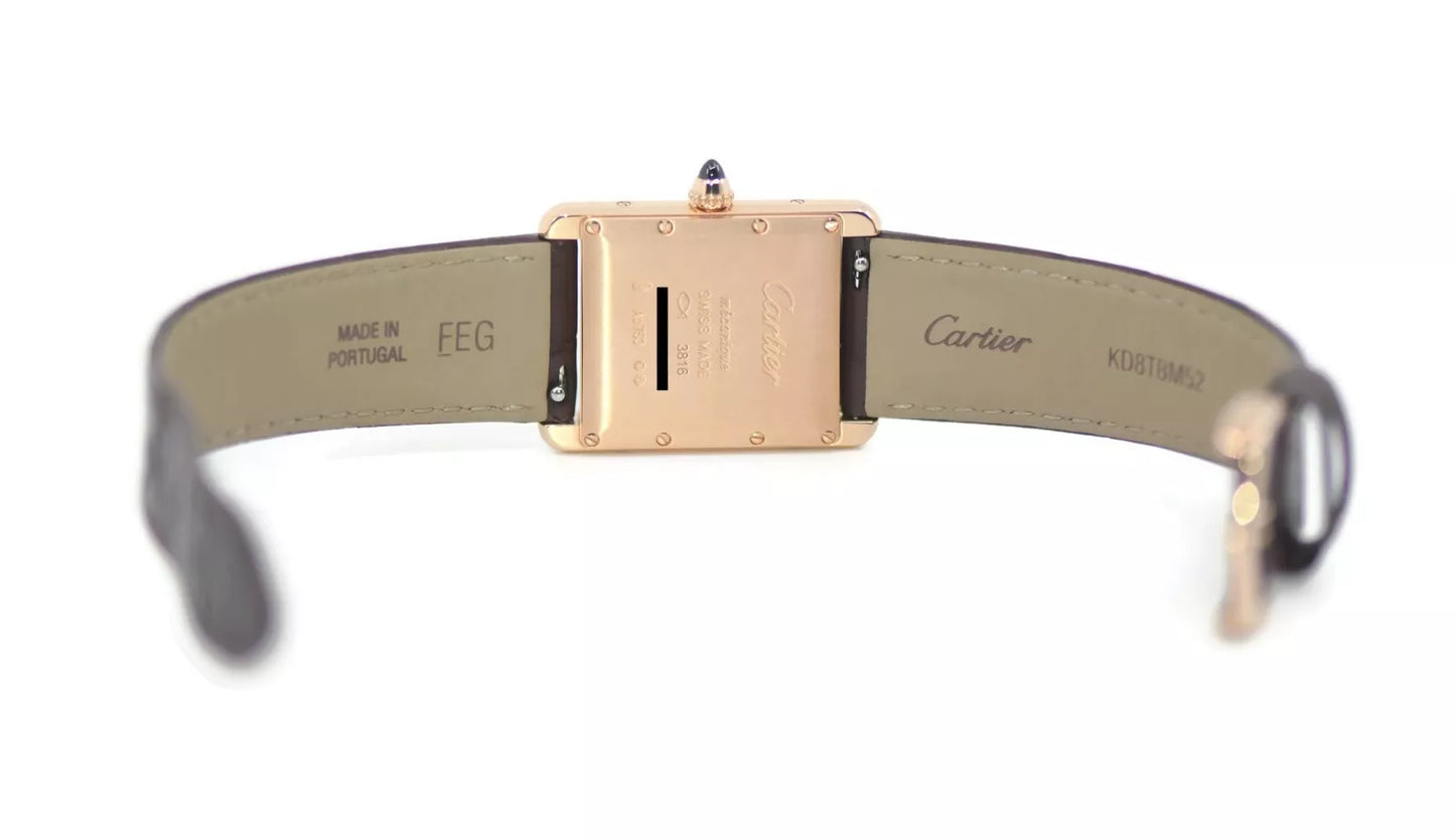 Cartier Tank Louis 18K Rose Gold Watch WGTA0011