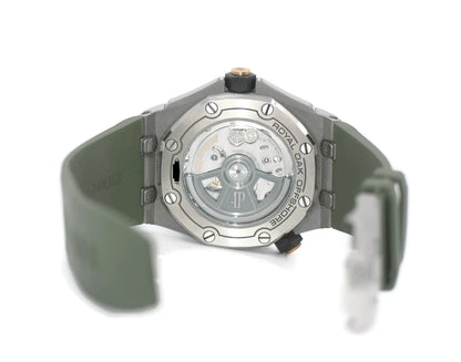 Audemars Piguet Royal Oak Diver Khaki Stainless Steel Watch 15720ST