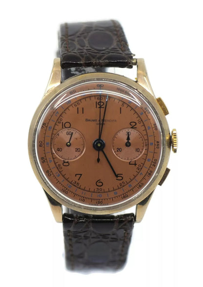 Baume & Mercier Chronograph 18K Yellow Gold Watch