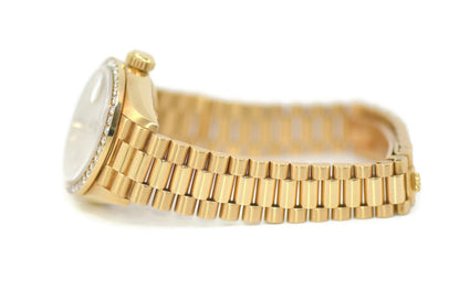 Rolex Datejust President Tiffany & Co Diamond 18K Yellow Gold Watch 69138