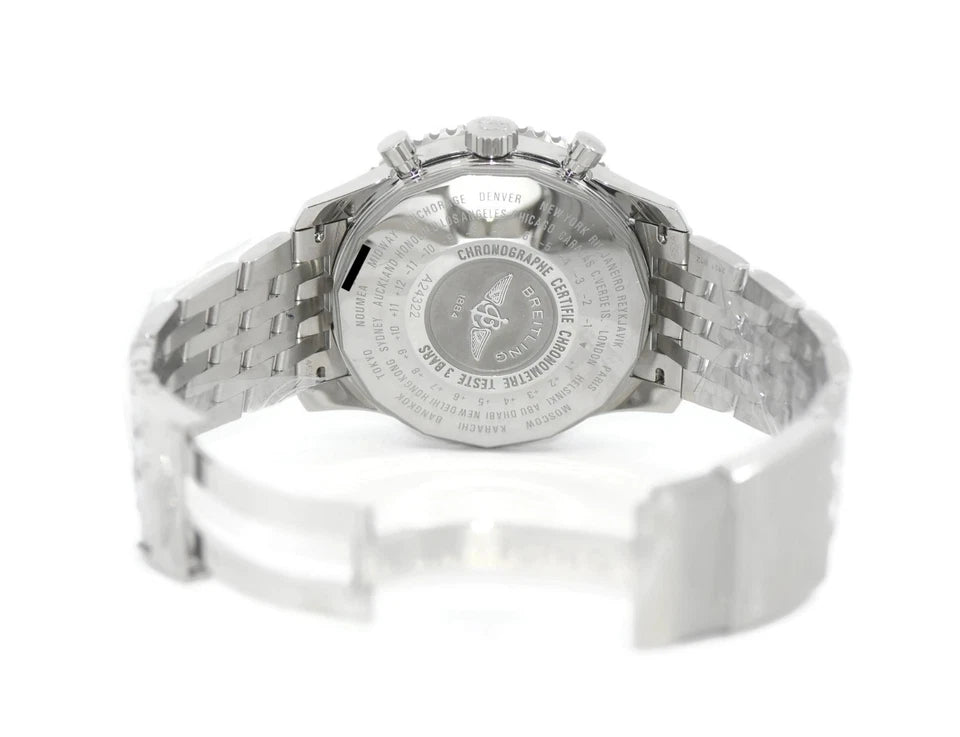 Breitling Navitimer GMT Chronograph Stainless Steel Watch A24322