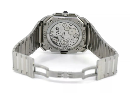 Bulgari Octo Finissimo Chronograph GMT Stainless Steel Watch 103661