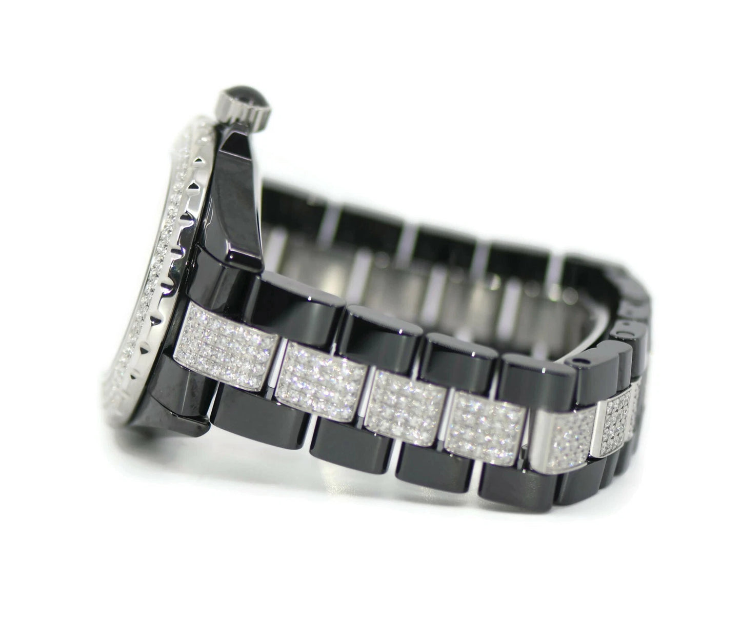 Chanel J12 Diamond Black Ceramic Watch H1339