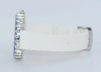 Corum Heritahe Eleganza Jump Hour Sterling Silver Watch 254.112.17/0090