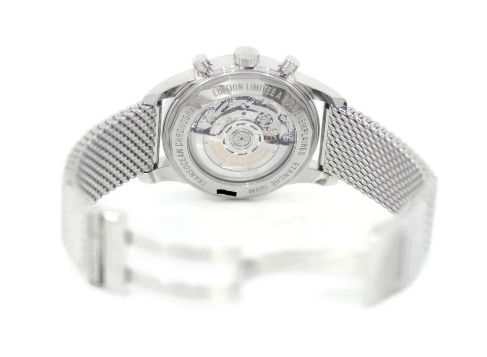 Breitling Transocean Chronograph Stainless Steel Watch AB0151