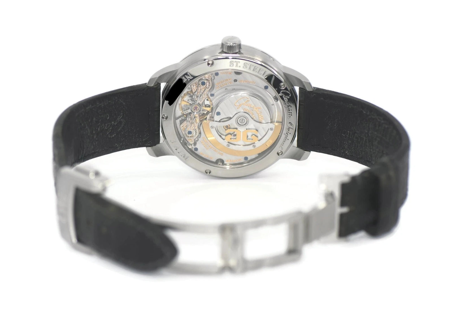 Glashutte Original Panomaticlunar Stainless Steel Watch 90-02-36-12-05