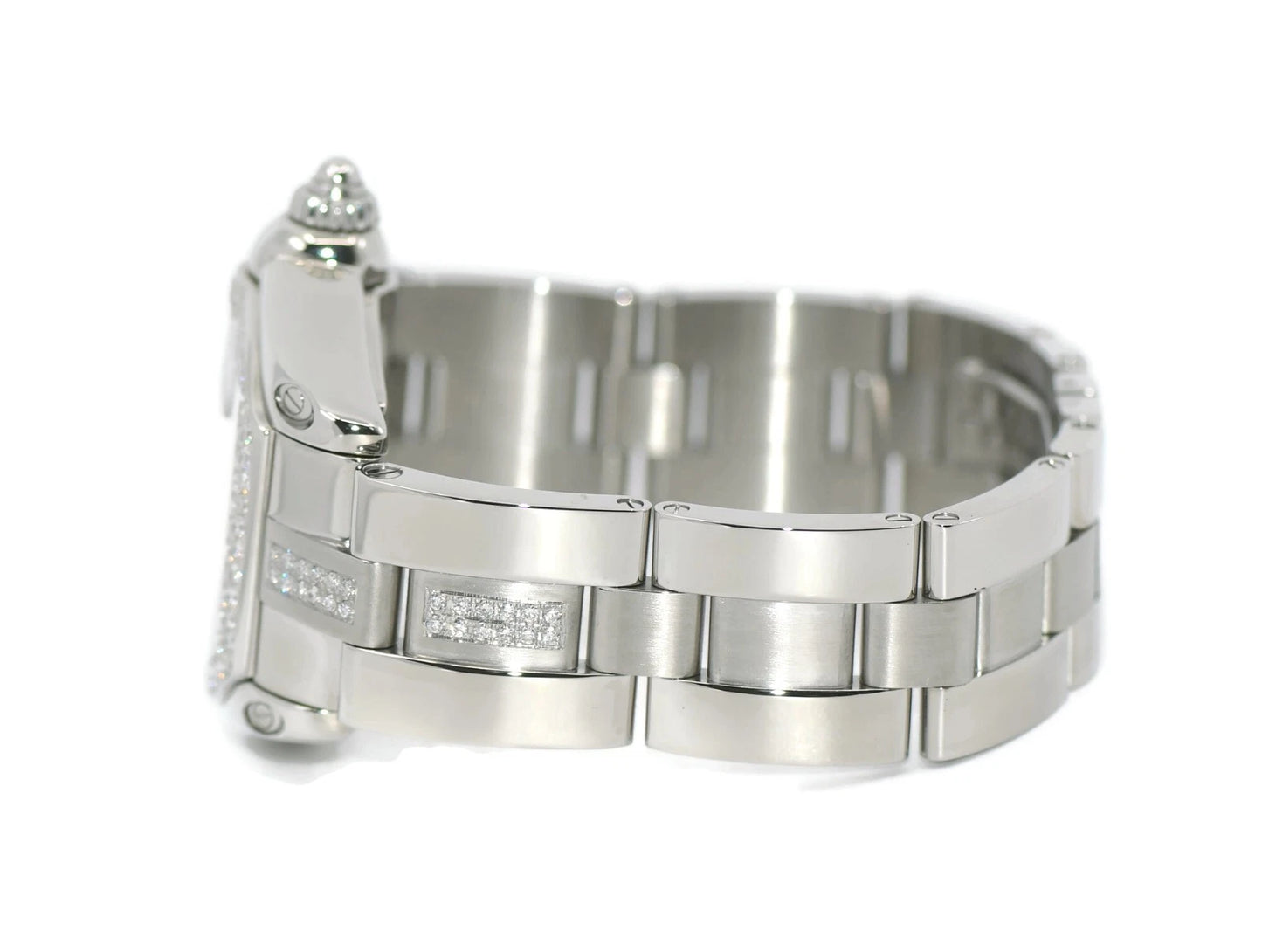 Cartier Roadster Large Diamond Stainless Steel Watch W62041V3