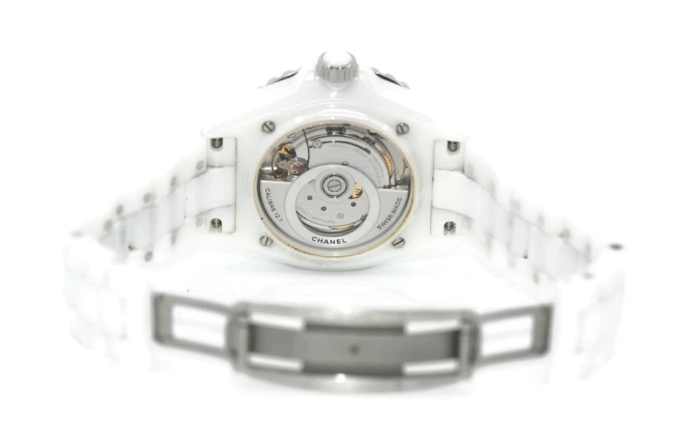 Chanel J12 Phantom White Ceramic Watch H6186