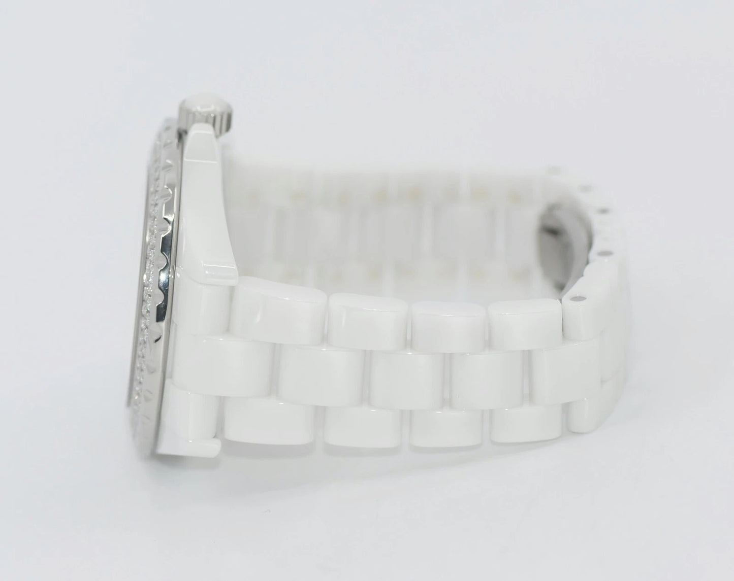 Chanel J12 Diamond White Ceramic Watch H2013