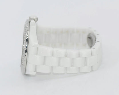 Chanel J12 Diamond White Ceramic Watch H2013