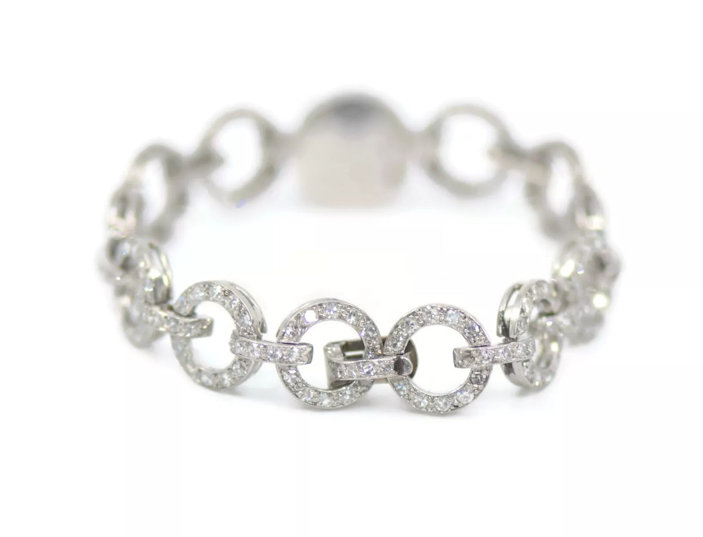 Cartier Vintage Diamond Platinum Watch