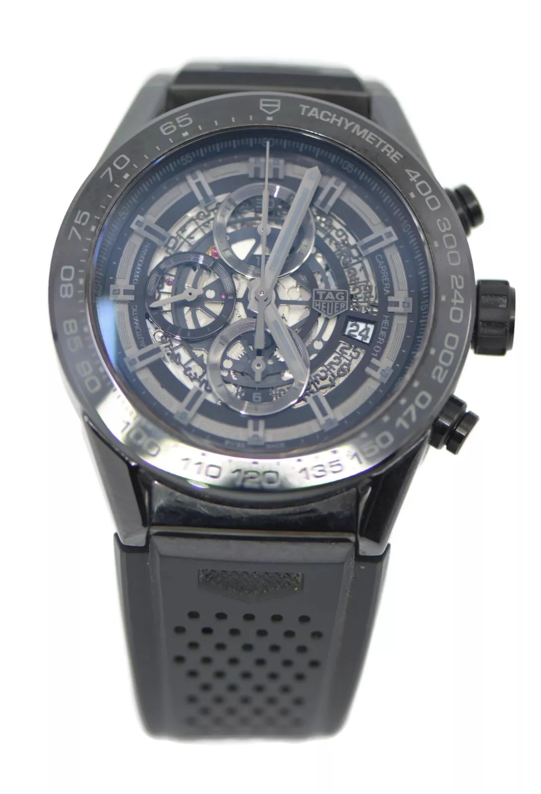 Tag Heuer Carrera Calibre 01 Black Ceramic Watch CAR2A90