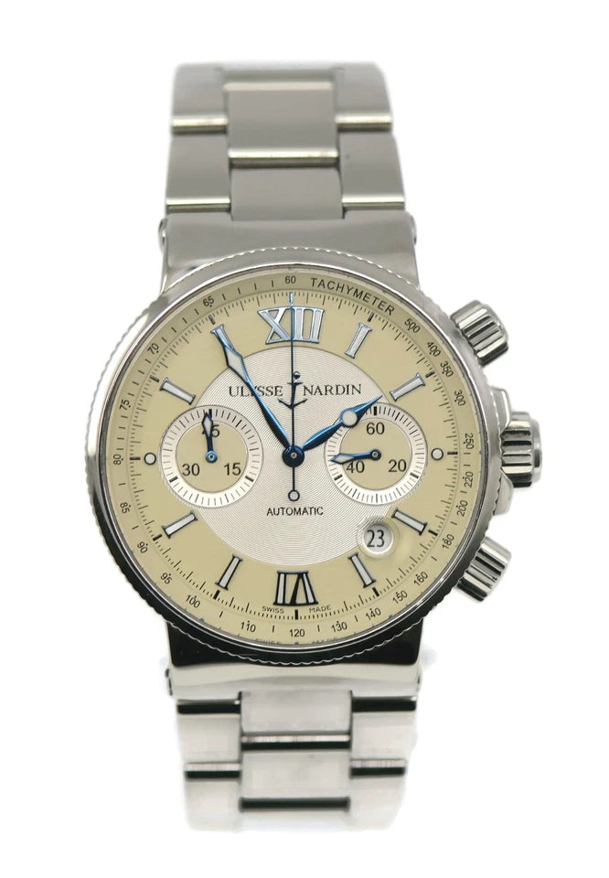 Ulysse Nardin Maxi Marine Stainless Steel Watch 353-66