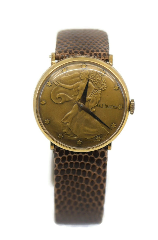 Lecoultre Vintage 10K Gold Filled Coin Watch