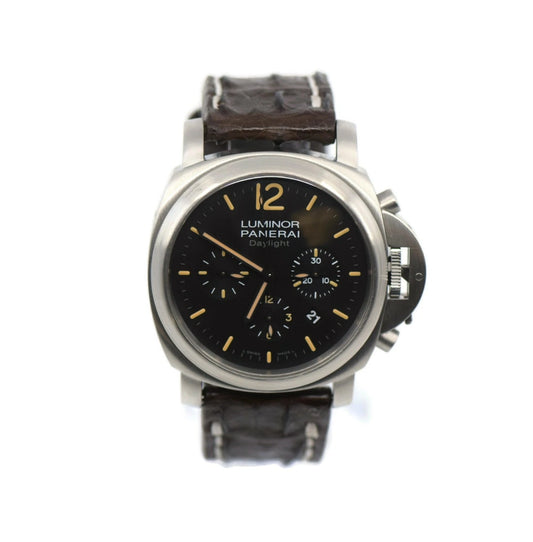 Panerai Luminor Daylight Chronograph Stainless Steel Watch PAM356