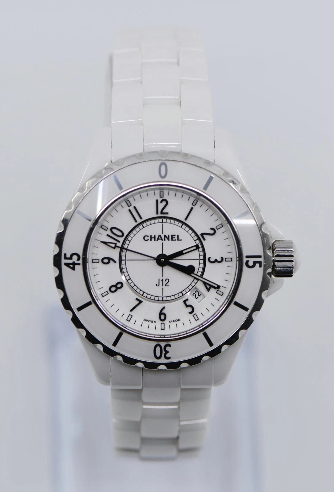 Chanel J12 White Ceramic Watch H0968