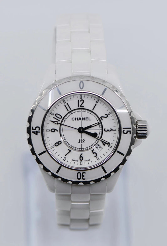 Chanel J12 White Ceramic Watch H0968