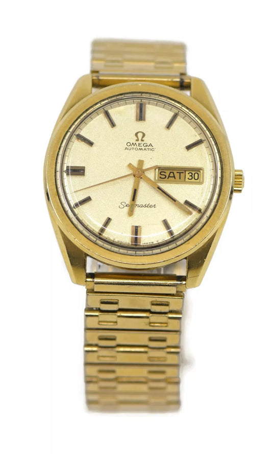 Omega Seamaster Day Date Stainless Steel Watch 168.032