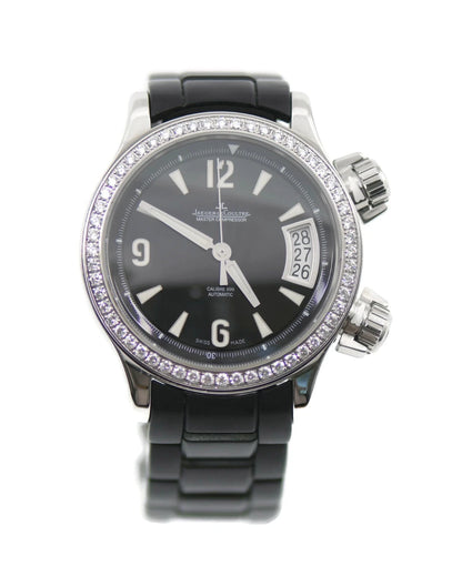 Jaeger LeCoultre Master Compressor Diamond Stainless Steel Watch 148.8.37