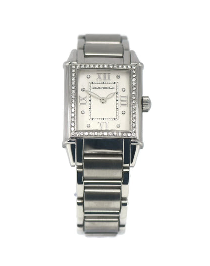 Girard Perregaux Vintage Diamond Stainless Steel Watch 2574