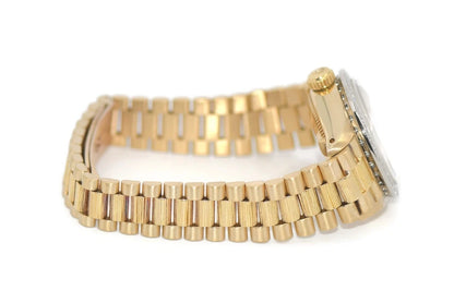 Rolex Datejust Bark Diamond 18K Yellow Gold Watch 6927