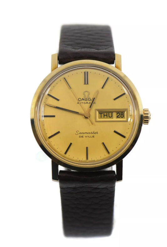Omega Seamaster DeVille Gold Plated Stainless Steel Watch