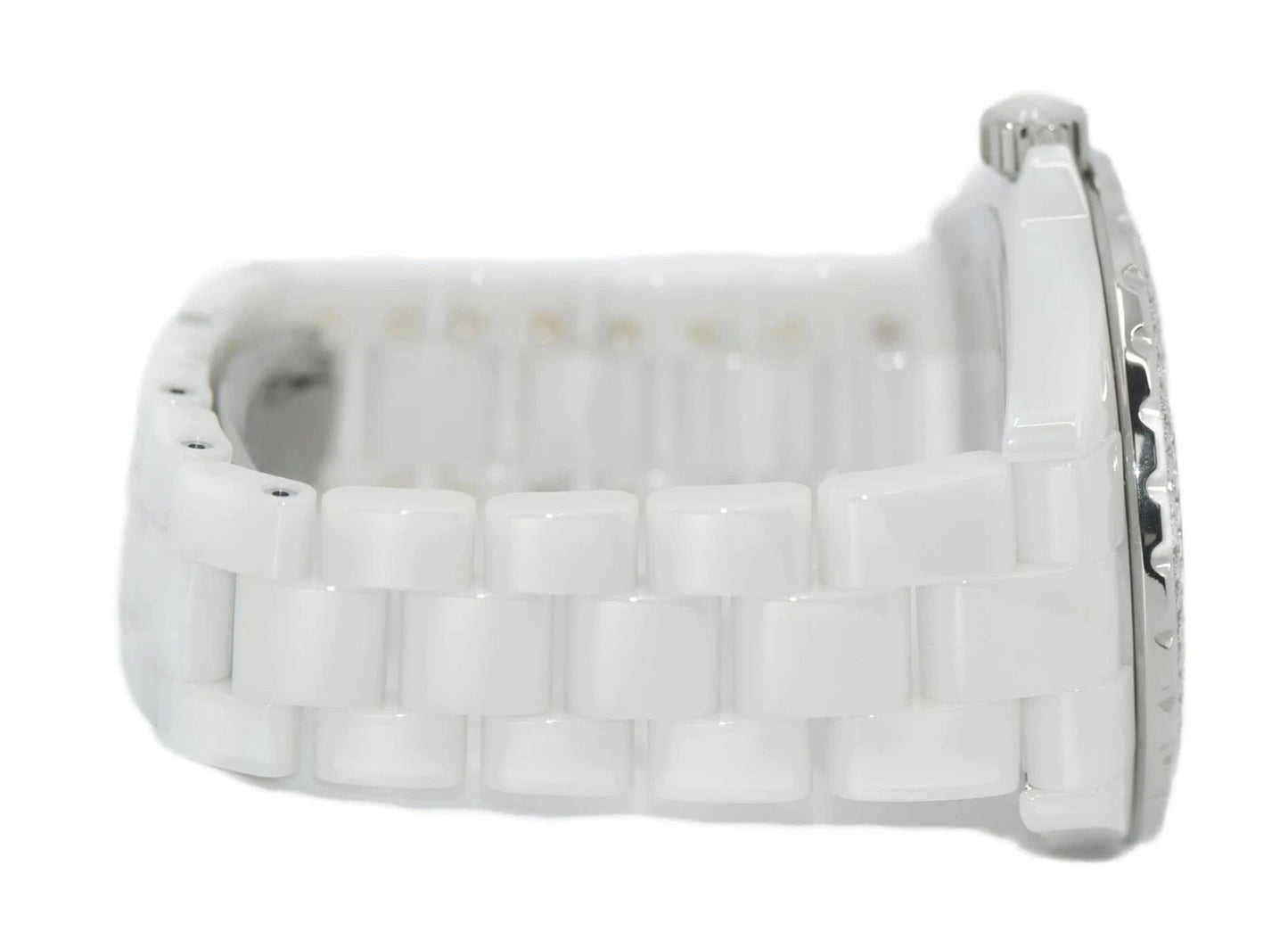 Chanel J12 Diamond White Ceramic Watch H2013