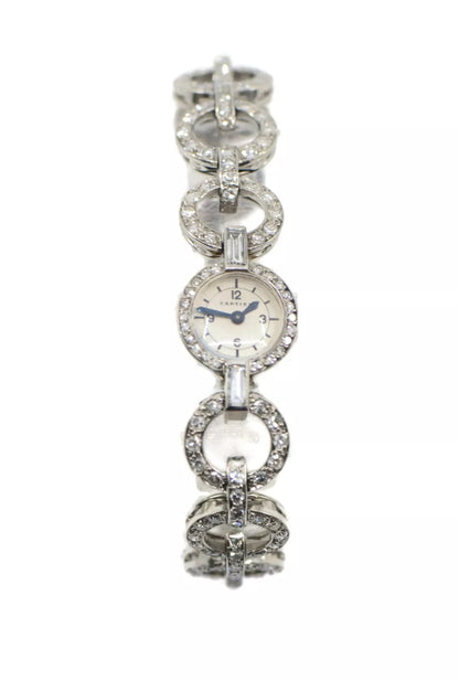 Cartier Vintage Diamond Platinum Watch