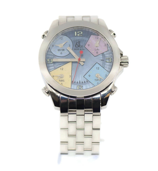 Jacob & Co Five Timezone Stainless Steel Watch JCM-23